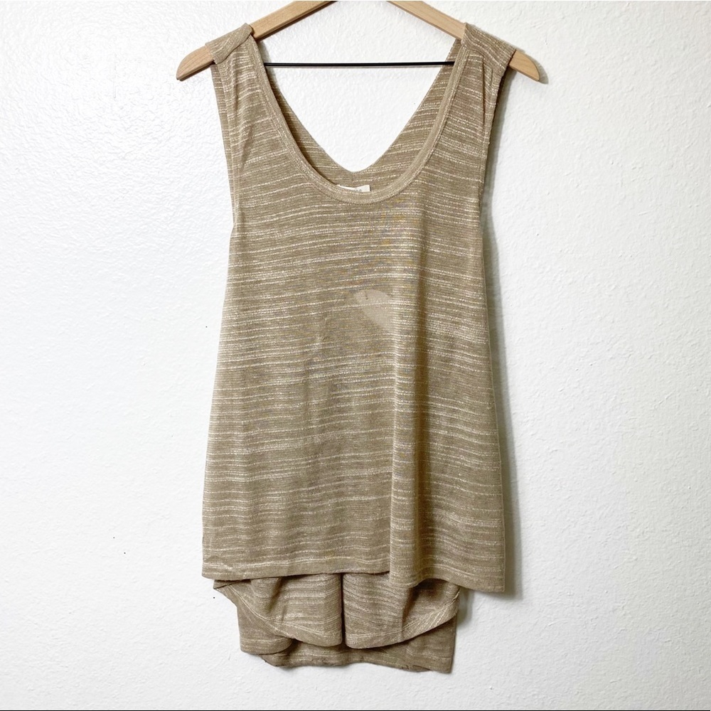 UMGEE Light Brown Women Small Sleeveless Tank